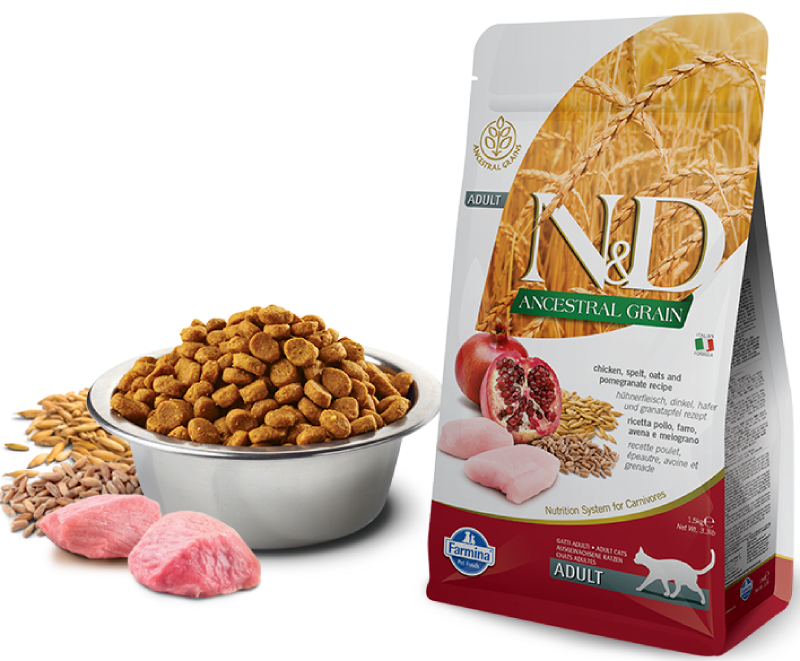 Корм сухой Farmina N&D ANCESTRAL GRAIN для кошек курица, спельта, овес, гранат 5 кг
Корм сухой Farmina N&D ANCESTRAL GRAIN для кошек курица, спельта, овес, гранат 5 кг