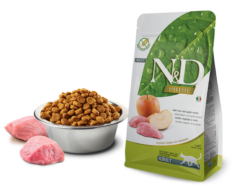 Корм сухой Farmina N&D PRIME для кошек кабан с яблоком 5 кг
Корм сухой Farmina N&D PRIME для кошек кабан с яблоком 5 кг