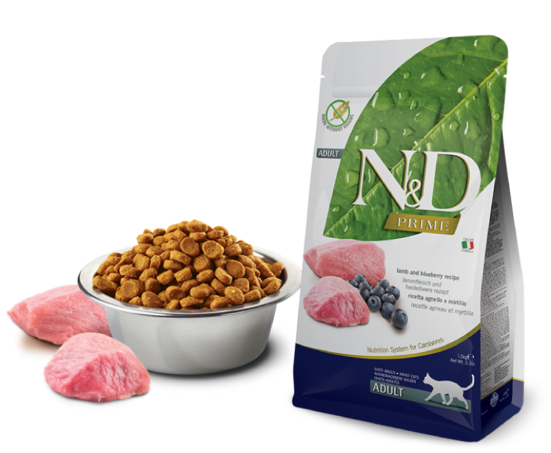 Корм сухой Farmina N&D PRIME для кошек ягненок с черникой 10 кг
Корм сухой Farmina N&D PRIME для кошек ягненок с черникой 10 кг