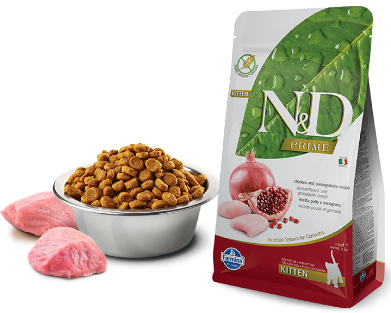 Корм сухой Farmina N&D PRIME для котят курица с гранатом 10 кг
Корм сухой Farmina N&D PRIME для котят курица с гранатом 10 кг