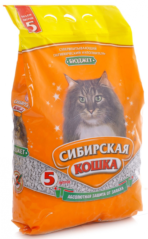 Наполнитель Сибирская кошка Бюджет 5 л впитывающий
Наполнитель Сибирская кошка Бюджет 5 л впитывающий