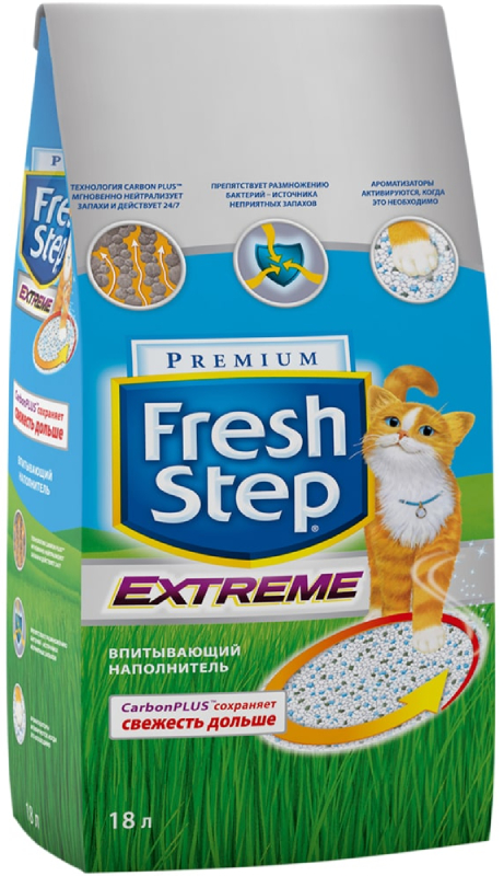 Наполнитель Fresh Step 9.52кг тройная защита впитывающий (18 литров) 4712
Наполнитель Fresh Step 9.52кг тройная защита впитывающий (18 литров) 4712