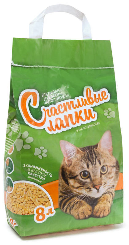 Наполнитель Счастливые Лапки 8 л древесный
Наполнитель Счастливые Лапки 8 л древесный