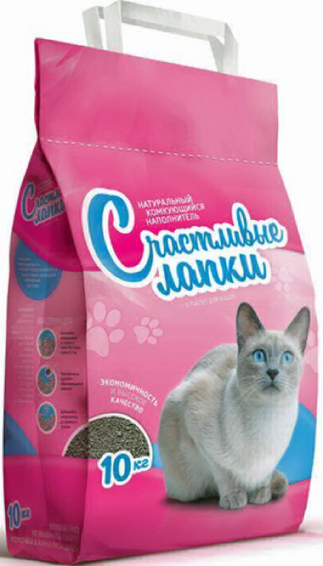 Наполнитель Счастливые Лапки 10 кг комкующийся
Наполнитель Счастливые Лапки 10 кг комкующийся