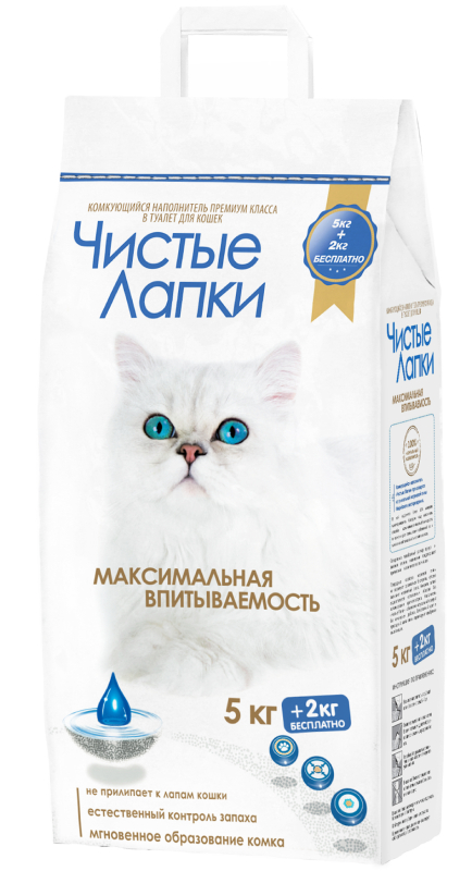 Наполнитель Чистые Лапки 5 кг комкующийся
Наполнитель Чистые Лапки 5 кг комкующийся