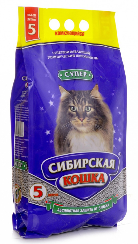 Наполнитель Сибирская кошка Супер 5 л комкующийся
Наполнитель Сибирская кошка Супер 5 л комкующийся
