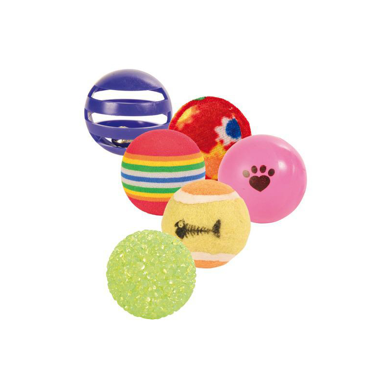 Игрушка для кошек TRIXIE 4523 набор мячиков для кошек 3,5-4 см, 6шт
Игрушка для кошек TRIXIE 4523 набор мячиков для кошек 3,5-4 см, 6шт