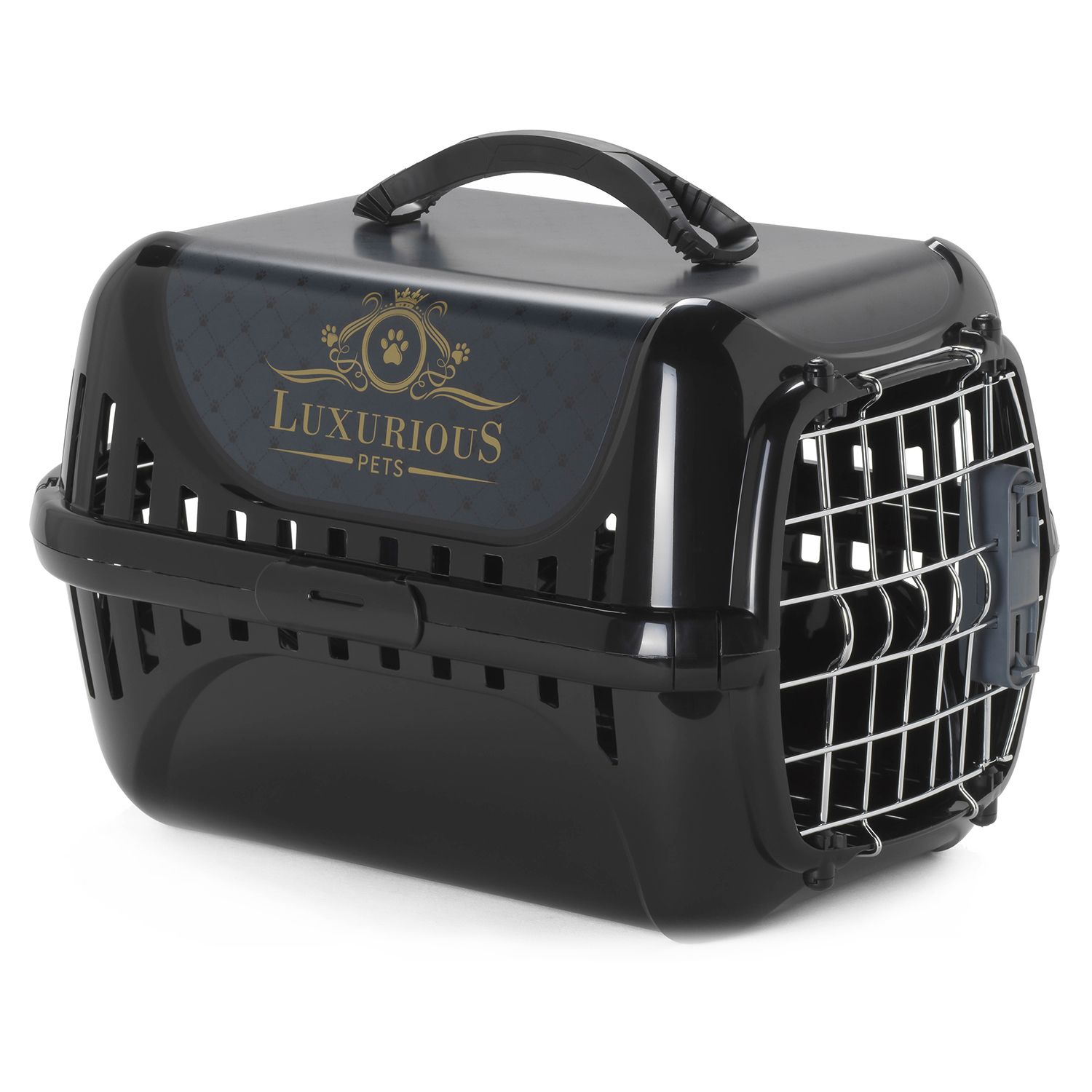 Moderna Luxurious переноска 49x32x30h см с металлической дверцей, черная
Moderna Luxurious переноска 49x32x30h см с металлической дверцей, черная