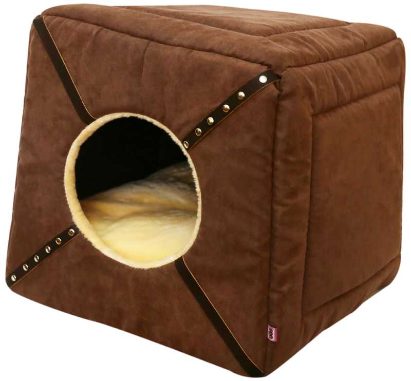 Дом для кошек куб-трансформер "Дерби" иск.замша, иск.кожа, плюш № 1 42*42*40 см коричневый 76541
Дом для кошек куб-трансформер "Дерби" иск.замша, иск.кожа, плюш № 1 42*42*40 см коричневый 76541