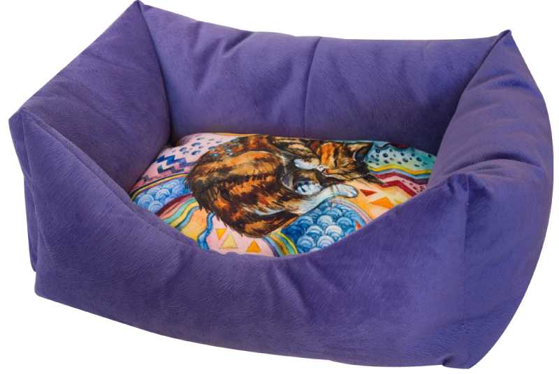 Лежанка для кошек пухлик "Сны" рисунок Кошка мебельная ткань №2 49*36*22 см сиреневая 730021к
Лежанка для кошек пухлик "Сны" рисунок Кошка мебельная ткань №2 49*36*22 см сиреневая 730021к