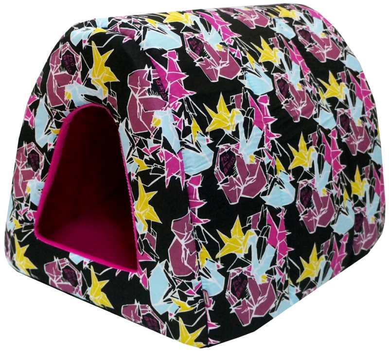 Дом для кошек туннель "Оригами" поплин+плюш №2 42*50*35 см черный 761023
Дом для кошек туннель "Оригами" поплин+плюш №2 42*50*35 см черный 761023