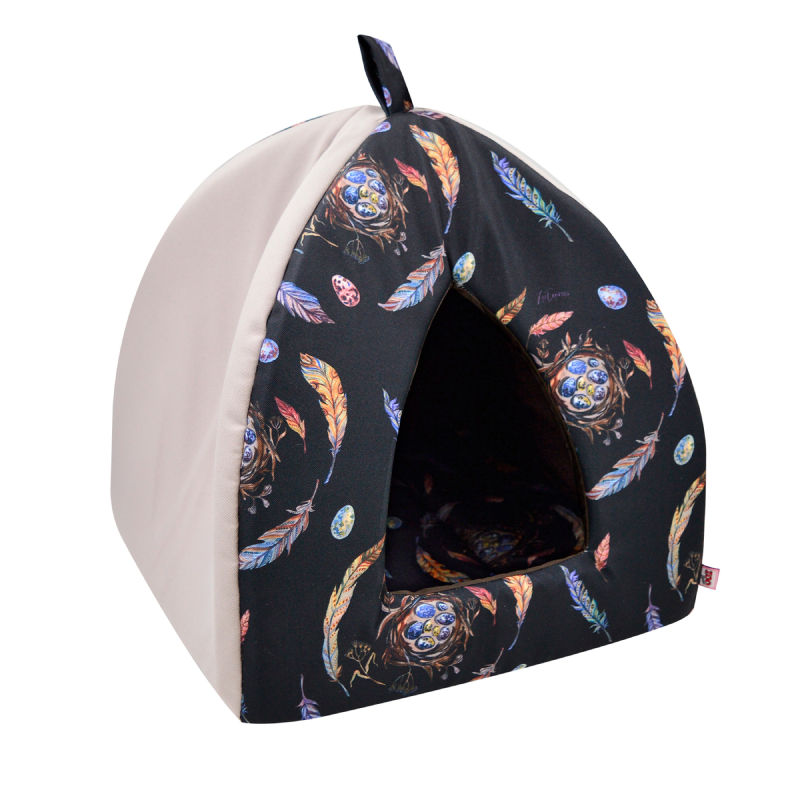 Дом для кошек вигвам "Птицы" мебельная ткань №1 38*38*40 см светло-серый 700211
Дом для кошек вигвам "Птицы" мебельная ткань №1 38*38*40 см светло-серый 700211