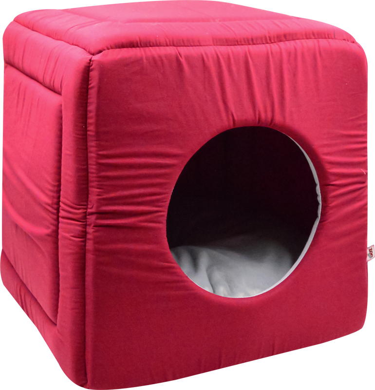 Дом для кошек куб-трансформер поплин №1 42*42*40 см бордо 766511
Дом для кошек куб-трансформер поплин №1 42*42*40 см бордо 766511