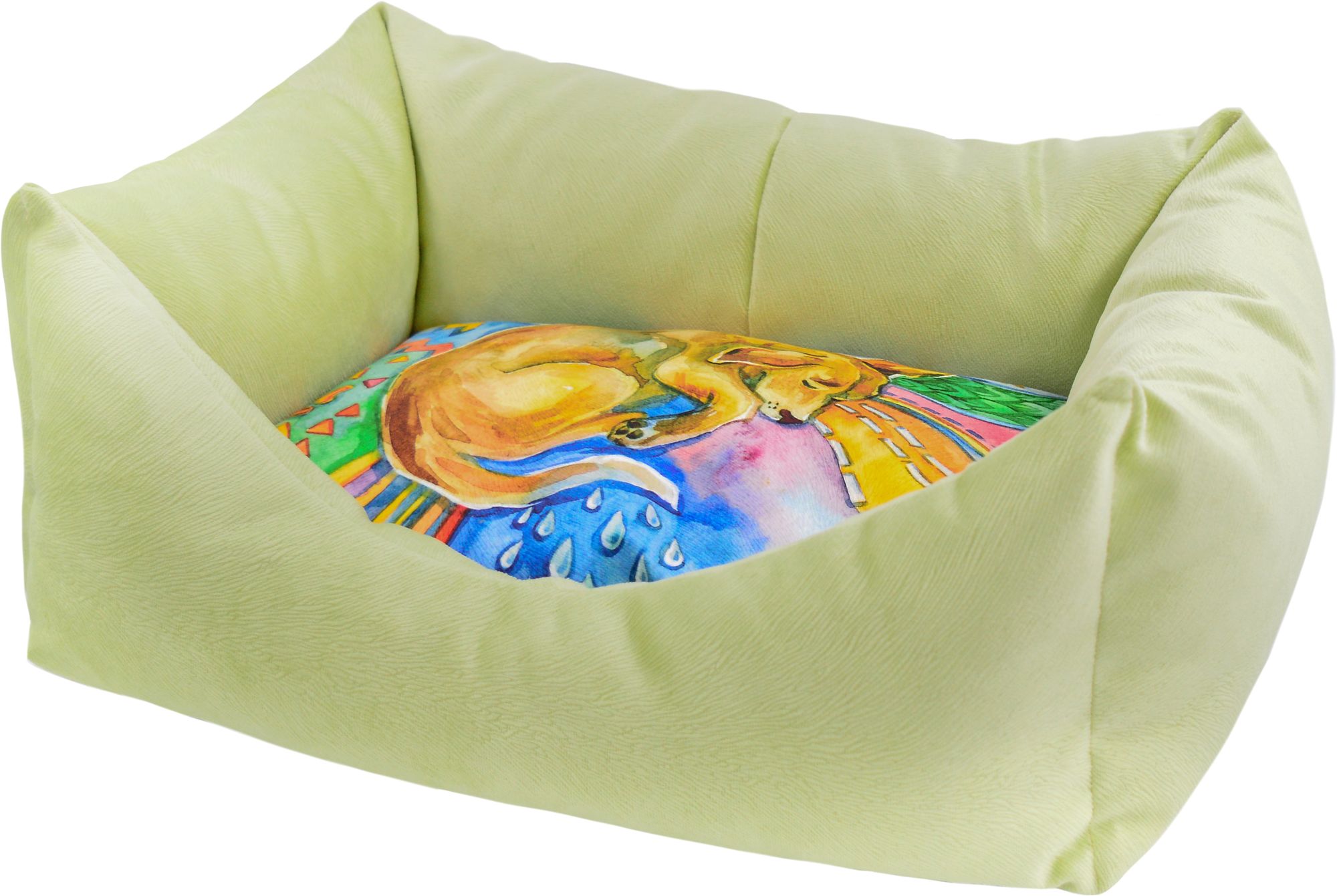 Лежанка для кошек пухлик "Сны" рисунок Собака мебельная ткань №2 49*36*22 см салатовая 730124с
Лежанка для кошек пухлик "Сны" рисунок Собака мебельная ткань №2 49*36*22 см салатовая 730124с