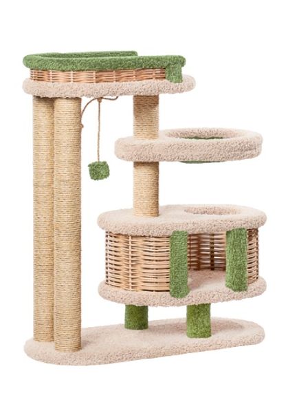 Домик для кошек Брунетка ковролин, молочный с зеленым
Домик для кошек Брунетка ковролин, молочный с зеленым