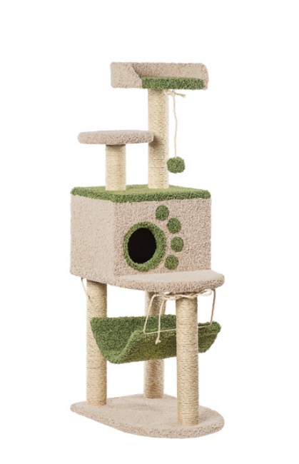 Комплекс для кошек Вераста ковролин, молочный с зеленым
Комплекс для кошек Вераста ковролин, молочный с зеленым