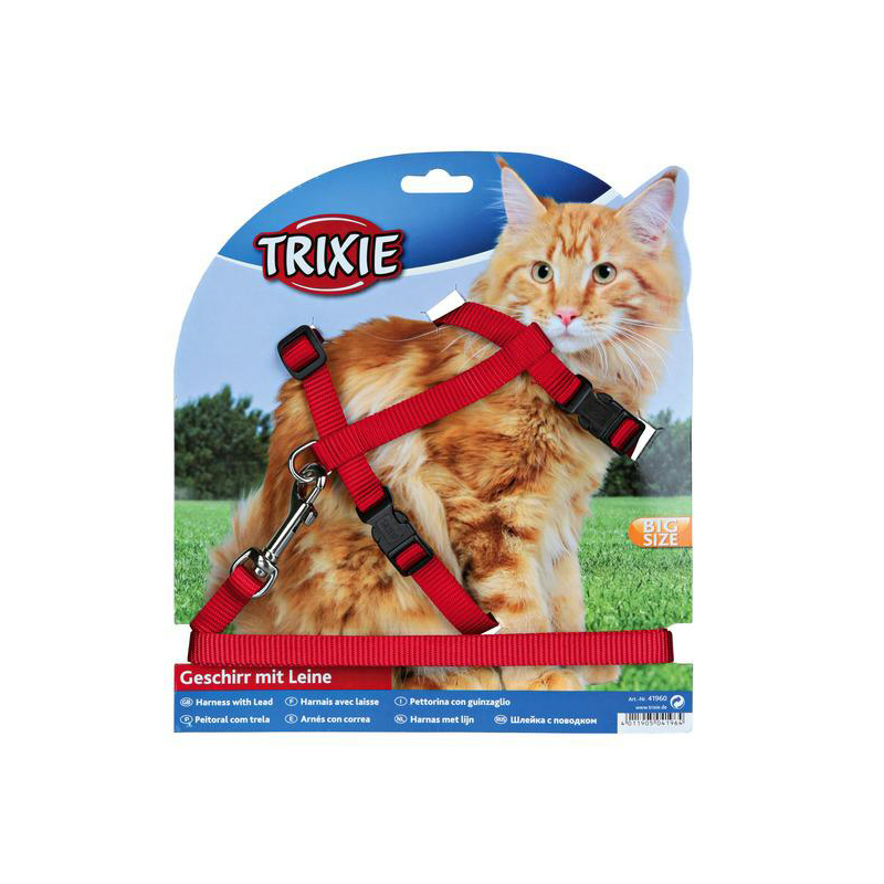 Шлейка с поводком для крупных кошек TRIXIE 34-57 см *13 мм
Шлейка с поводком для крупных кошек TRIXIE 34-57 см *13 мм