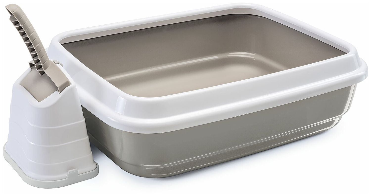 Туалет-лоток IMAC для кошек DUO с совочком на подставке 59х40х28h см, серо-бежевый
Туалет-лоток IMAC для кошек DUO с совочком на подставке 59х40х28h см, серо-бежевый