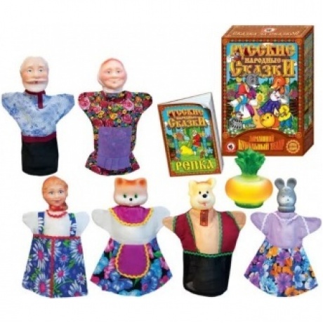 Кукольный театр "Репка" 7 персонажей в коробке Русский стиль 11202/11001/
Кукольный театр "Репка" 7 персонажей в коробке Русский стиль 11202/11001/
