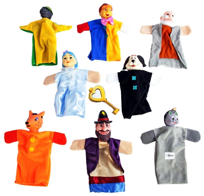 Кукольный театр "Буратино", 8 кукол
Кукольный театр "Буратино", 8 кукол
