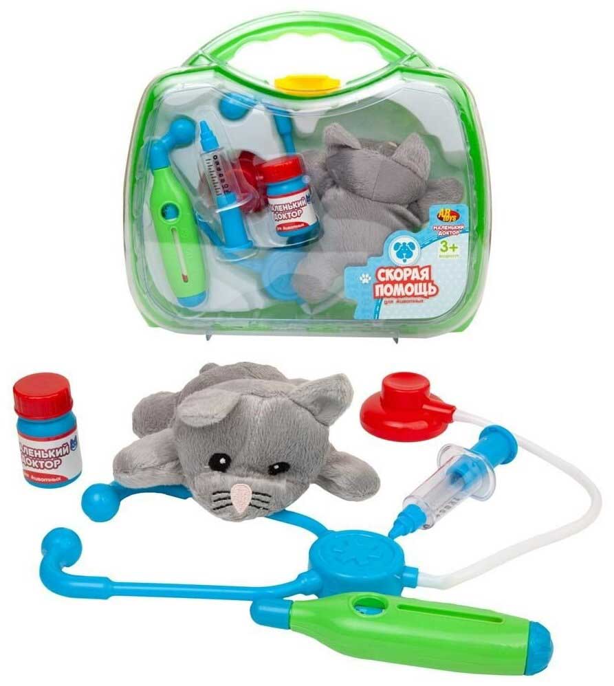 Игровой набор Abtoys Маленький доктор. Скорая помощь для животных, чемоданчик с плюшевой кошкой арт.PT-01241
Игровой набор Abtoys Маленький доктор. Скорая помощь для животных, чемоданчик с плюшевой кошкой арт.PT-01241