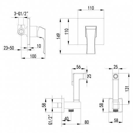 Смеситель для биде Lemark Unit LM4519C
Смеситель для биде Lemark Unit LM4519C
