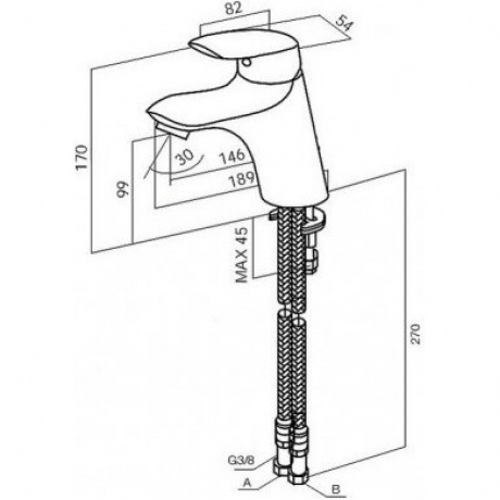 Смеситель для раковины AM.PM Bliss L F5302132
Смеситель для раковины AM.PM Bliss L F5302132