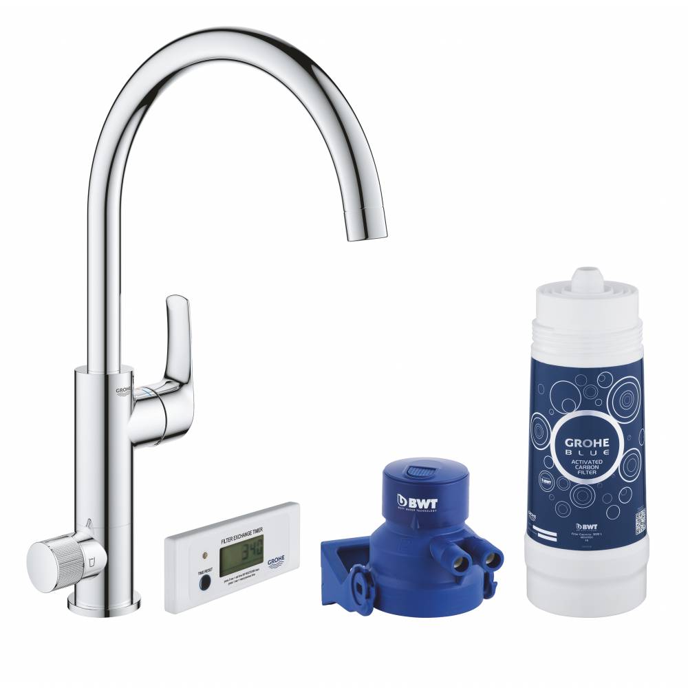 Смеситель для кухни Grohe Blue Eurosmart 30383000
Смеситель для кухни Grohe Blue Eurosmart 30383000