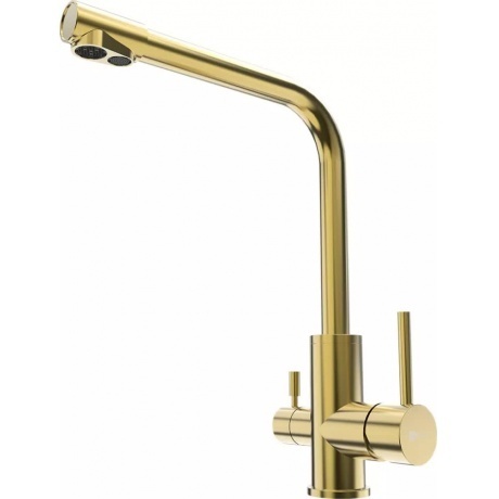 Смеситель для кухни Lemark с подключением к фильтру питьевой воды, золото (LM5061G)
Смеситель для кухни Lemark с подключением к фильтру питьевой воды, золото (LM5061G)