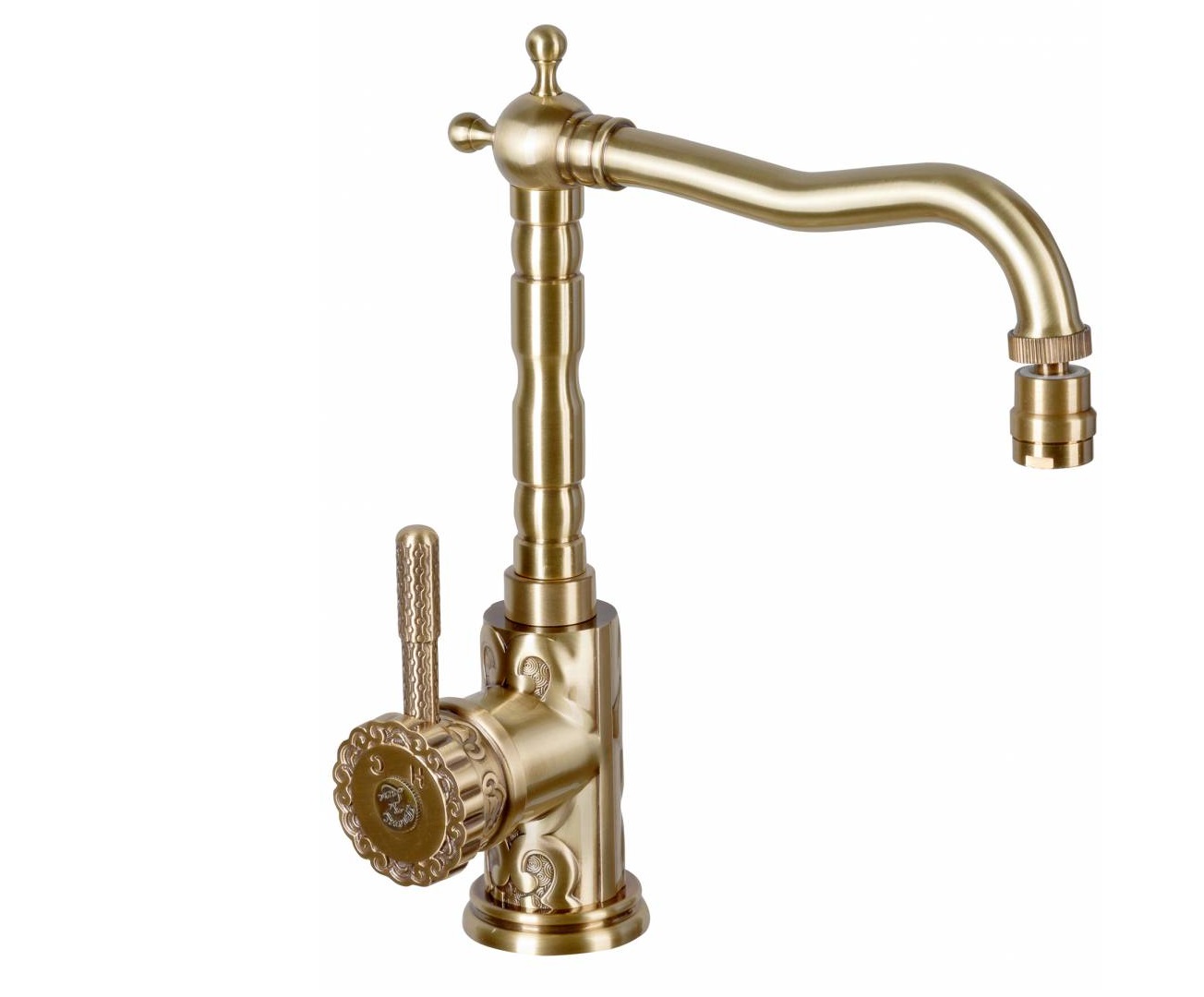 Смеситель однорычажный кухонный + поворотный аэратор Bronze de Luxe WINDSOR (10107K)
Смеситель однорычажный кухонный + поворотный аэратор Bronze de Luxe WINDSOR (10107K)