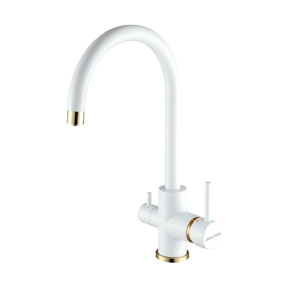 Смеситель для кухни Paulmark Essen Es213211-431BR белый матовый-бронза
Смеситель для кухни Paulmark Essen Es213211-431BR белый матовый-бронза