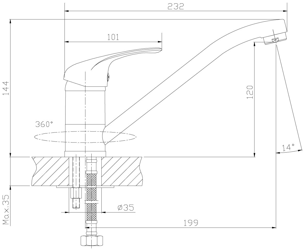 Смеситель для кухни Rossinka (A35-21)
Смеситель для кухни Rossinka (A35-21)