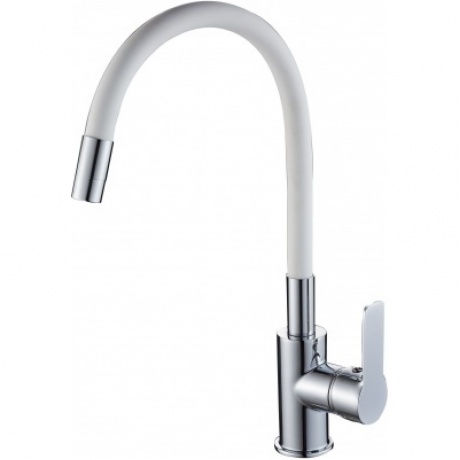 Смеситель для кухонной мойки с гибким изливом RUSH Siple (SI7335-60White)
Смеситель для кухонной мойки с гибким изливом RUSH Siple (SI7335-60White)