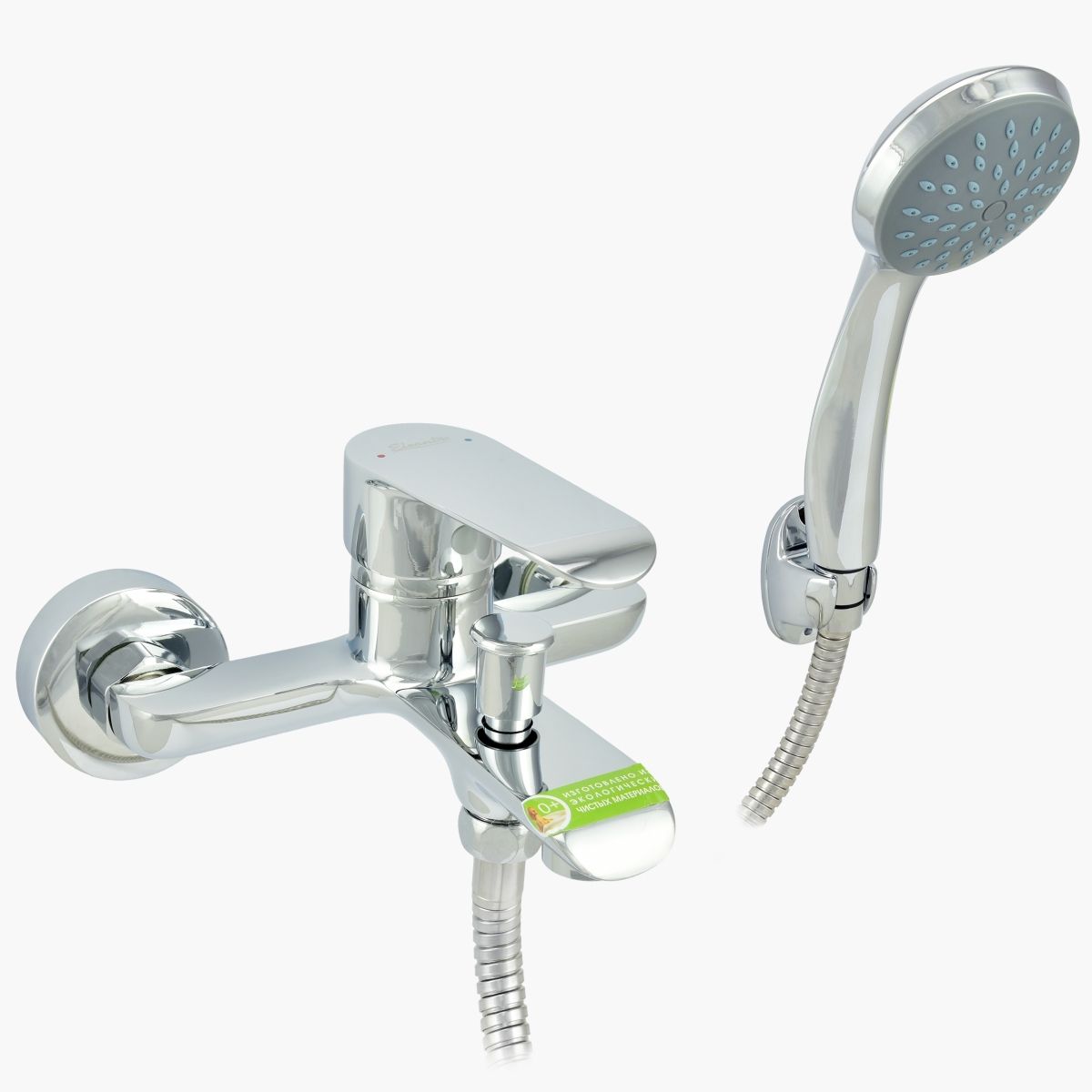 Смеситель ванно-душевой одноручный Eleanti с металлическим шлангом, хром. лейкой и, картридж 35 мм 0402.926
Смеситель ванно-душевой одноручный Eleanti с металлическим шлангом, хром. лейкой и, картридж 35 мм 0402.926