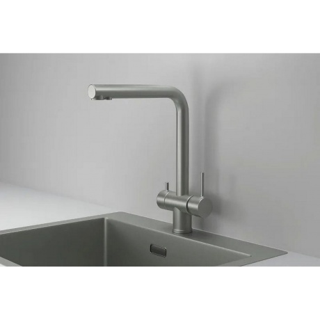 Смеситель для кухни GRANULA Kitchen Space (7011, СТАЛЬ МАТОВАЯ)
Смеситель для кухни GRANULA Kitchen Space (7011, СТАЛЬ МАТОВАЯ)