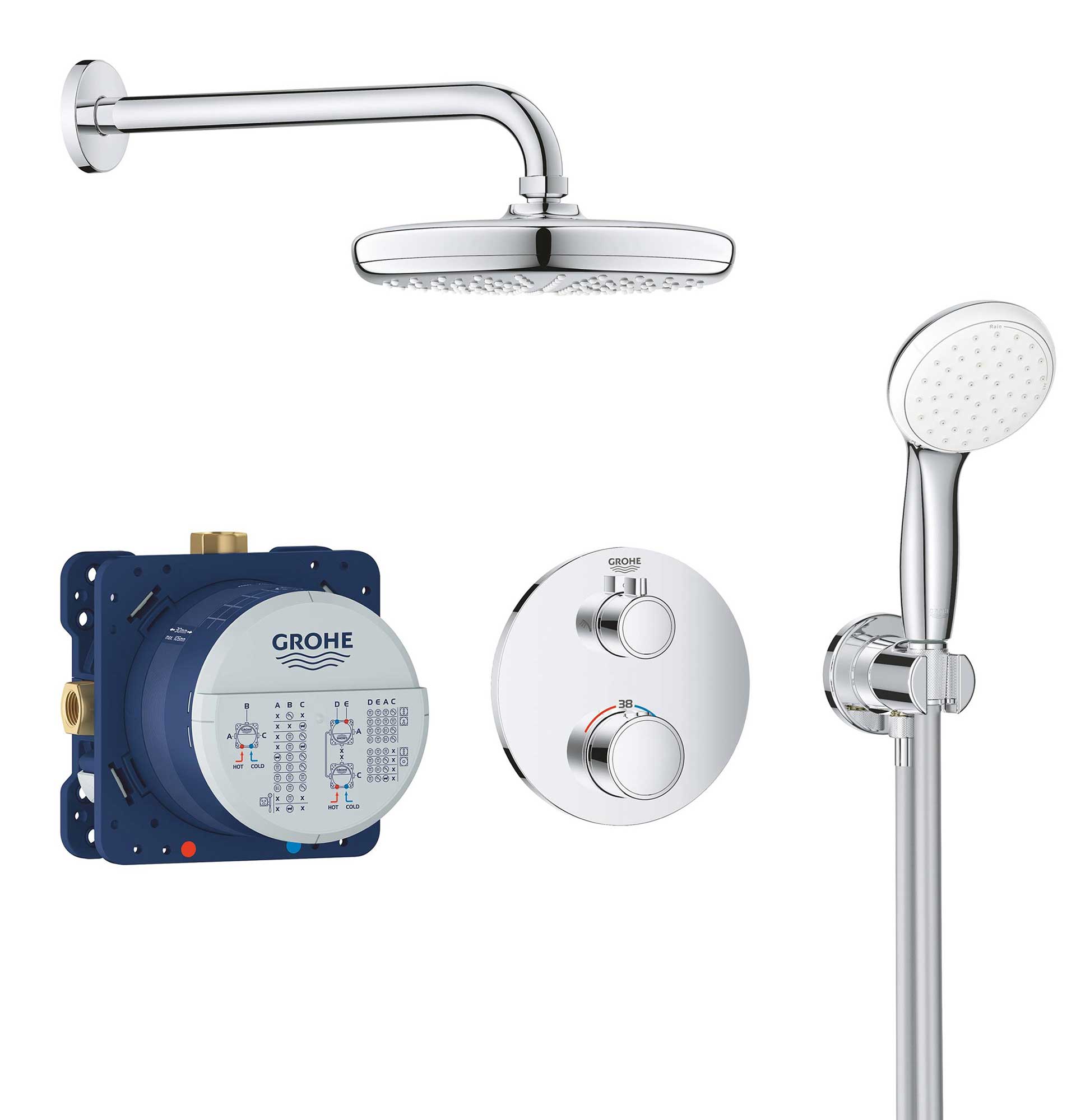 Смеситель для душа Grohe GROHTHERM 34727000
Смеситель для душа Grohe GROHTHERM 34727000