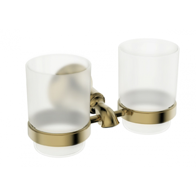 Держатель стаканов двойной(стекло) KAISER бронза (латунь) (KH-4015)
Держатель стаканов двойной(стекло) KAISER бронза (латунь) (KH-4015)