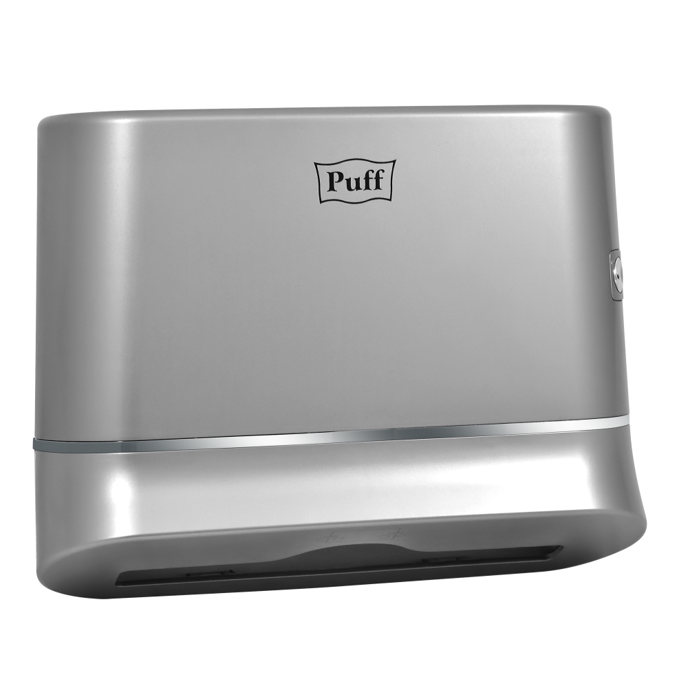 Диспенсер бумажных полотенец Puff-5135S, хром, с замком, ABS-пластик 1402.009
Диспенсер бумажных полотенец Puff-5135S, хром, с замком, ABS-пластик 1402.009