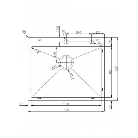 Кухонная мойка D&K нержавеющая сталь графит (DKS605006)
Кухонная мойка D&K нержавеющая сталь графит (DKS605006)
