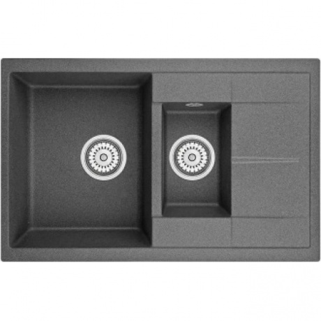 Кухонная мойка GRANULA (7802, ГРАФИТ)
Кухонная мойка GRANULA (7802, ГРАФИТ)