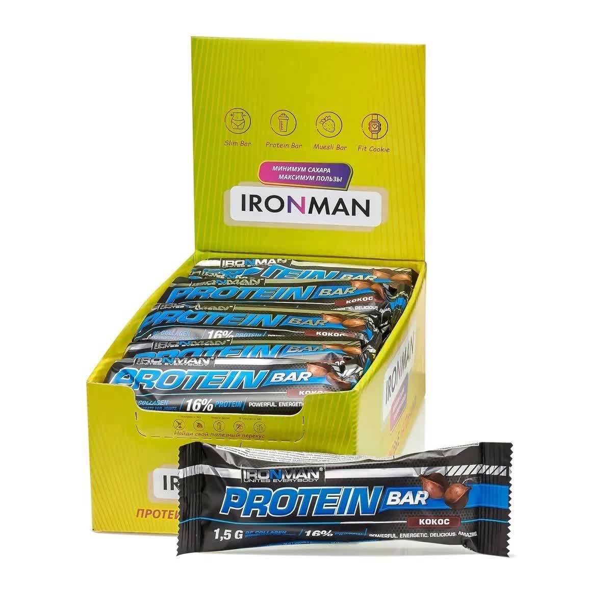 Батончик "IRONMAN Протеин Бар" 50г КОКОС с коллагеном темн.глазурь 24шт
Батончик "IRONMAN Протеин Бар" 50г КОКОС с коллагеном темн.глазурь 24шт