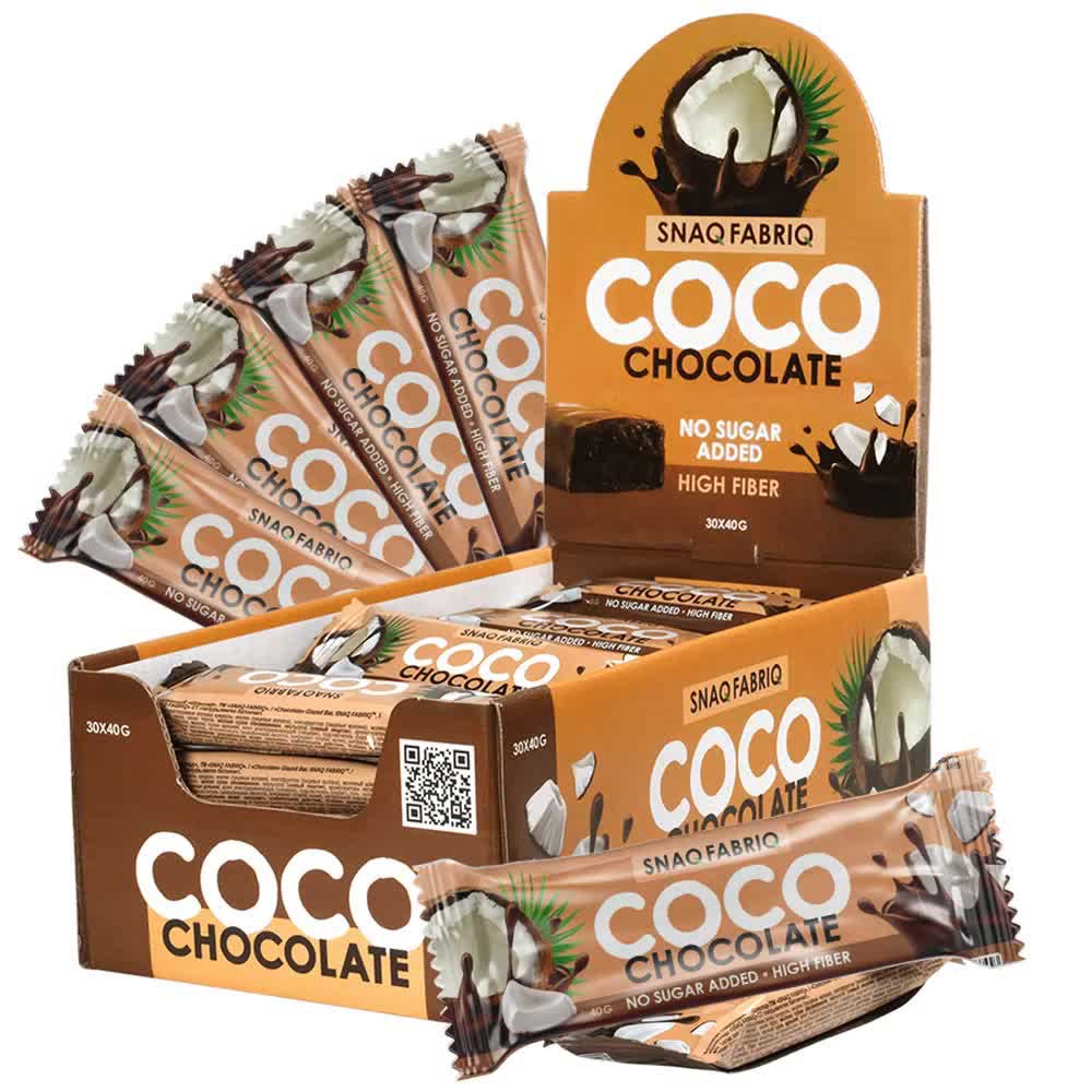 SNAQ FABRIQ Батончик кокосовый Coco без сахара глазированный "Шоколад" 40г 30шт
SNAQ FABRIQ Батончик кокосовый Coco без сахара глазированный "Шоколад" 40г 30шт