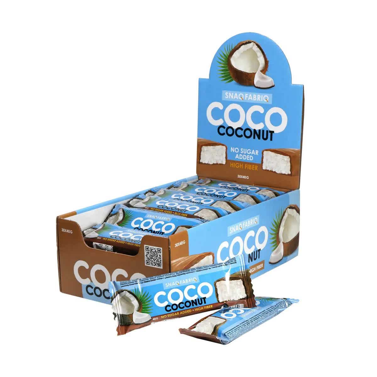 SNAQ FABRIQ Батончик кокосовый Coco без сахара глазированный "Кокос" 40г 30шт
SNAQ FABRIQ Батончик кокосовый Coco без сахара глазированный "Кокос" 40г 30шт