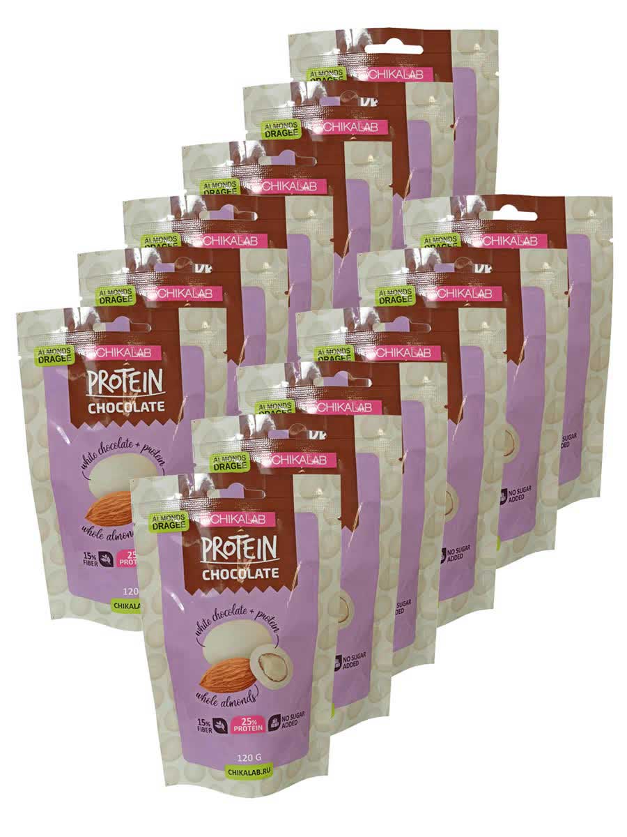 CHIKALAB Драже миндаль в белом шоколаде (без сахара) 120г 12шт
CHIKALAB Драже миндаль в белом шоколаде (без сахара) 120г 12шт