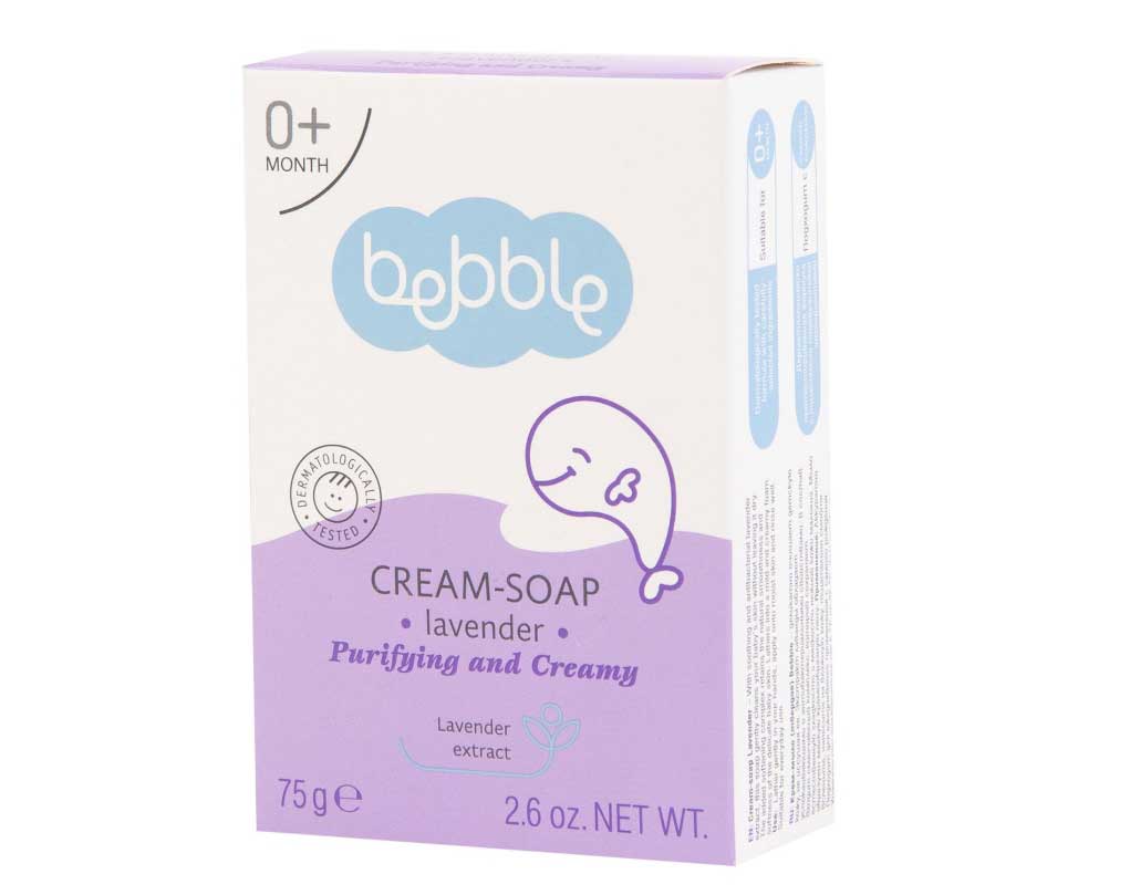 Крем-мыло Bebble детское Лаванда 0+ 75г
Крем-мыло Bebble детское Лаванда 0+ 75г
