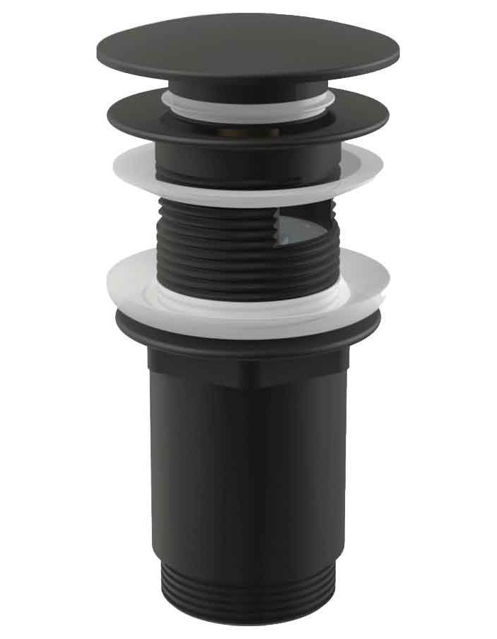 Донный клапан AlcaPlast A392BLACK сифона для умывальника CLICK/CLACK 5/4", цельнометаллический с переливом и большой заглушкой, матовый черный
Донный клапан AlcaPlast A392BLACK сифона для умывальника CLICK/CLACK 5/4", цельнометаллический с переливом и большой заглушкой, матовый черный