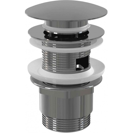 Донный клапан AlcaPlast A390 сифона для умывальника CLICK/CLACK 5/4", цельнометаллический с переливом и большой заглушкой, хром
Донный клапан AlcaPlast A390 сифона для умывальника CLICK/CLACK 5/4", цельнометаллический с переливом и большой заглушкой, хром