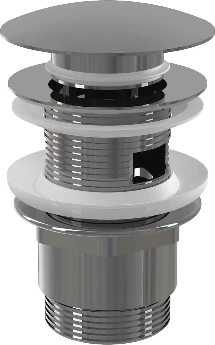 Донный клапан AlcaPlast A390 сифона для умывальника CLICK/CLACK 5/4", цельнометаллический с переливом и большой заглушкой, хром
Донный клапан AlcaPlast A390 сифона для умывальника CLICK/CLACK 5/4", цельнометаллический с переливом и большой заглушкой, хром