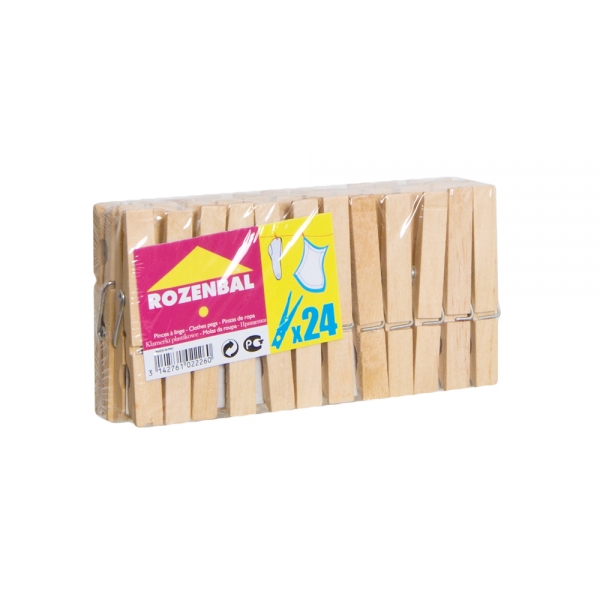 Прищепки деревянные 24шт ROZENBAL 
Прищепки деревянные 24шт ROZENBAL