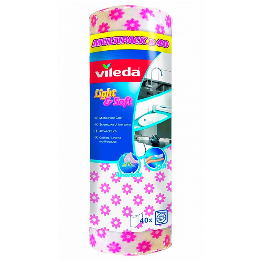 Салфетка в рулоне 40шт VILEDA
Салфетка в рулоне 40шт VILEDA